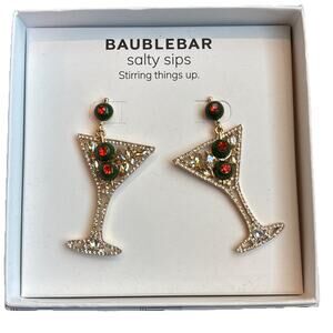 Baublebar Martini Sassy Salty Sips Stirring Things Up Dirty Olives Earrings